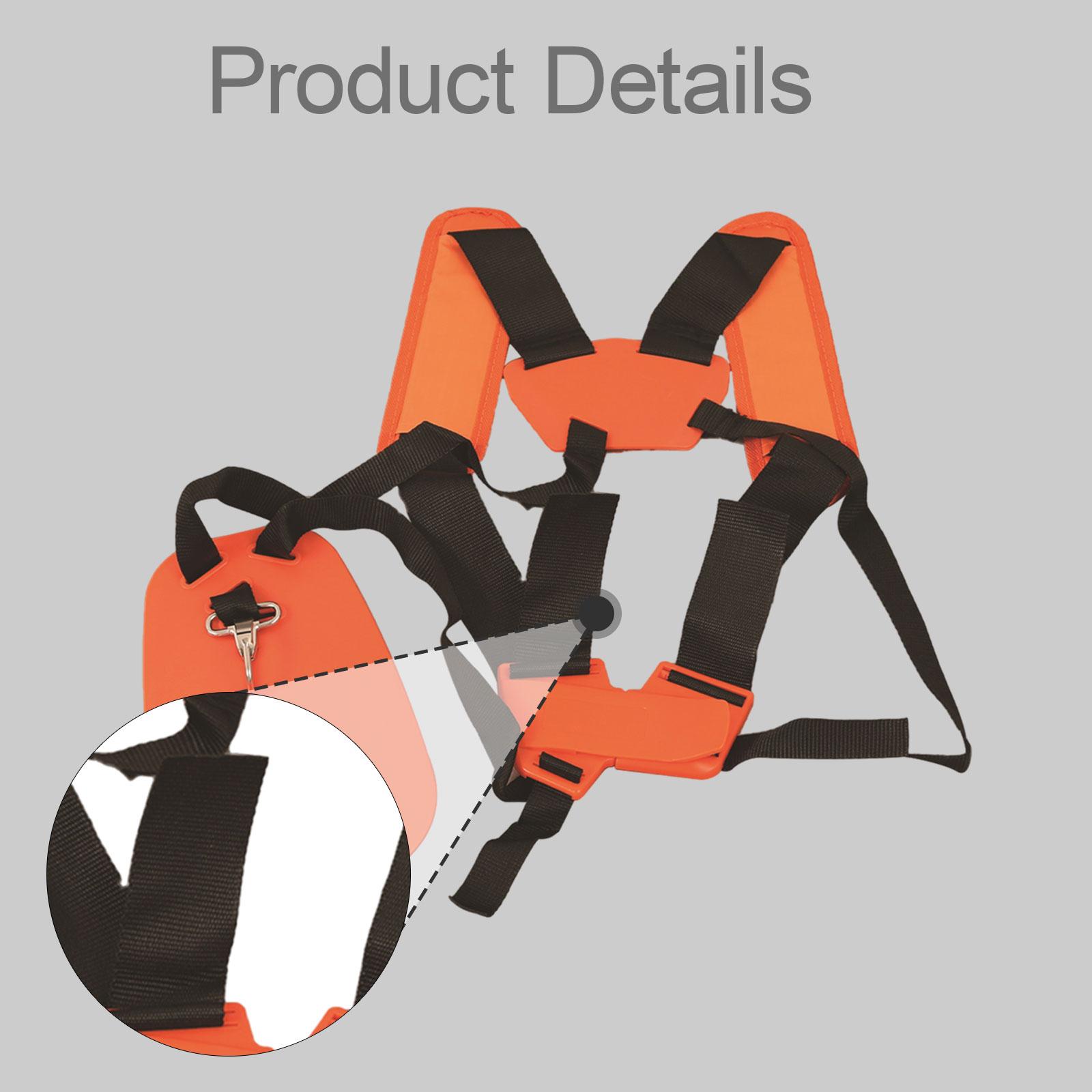 Brush Cutter Strap - อุปกรณ์เสริมสายรัดไหล่สำหรับเครื่องตัดหญ้า สายรัดคู่อเนกประสงค์แบบพกพา สำหรับเครื่องตัดหญ้าและกำจัดวัชพืช