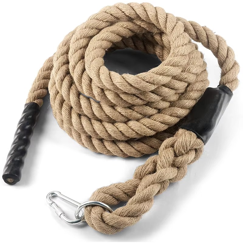 Outdoor Power And Equipment - อุปกรณ์ออกกำลังกาย เชือกออกกำลังกาย Hemp Power สำหรับการฝึกซ้อมกลางแจ้ง ฟิตเนส