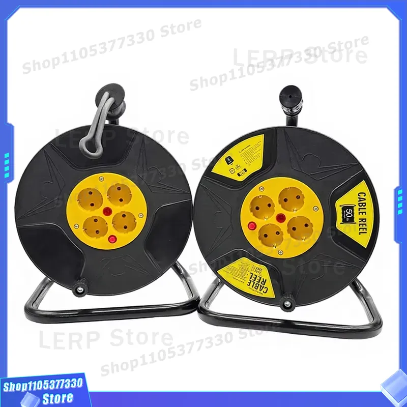 Outdoor Power Extension Cord - สายพ่วงแบบม้วนขนาด 25 เมตร สำหรับงานหนัก มาตรฐาน EU