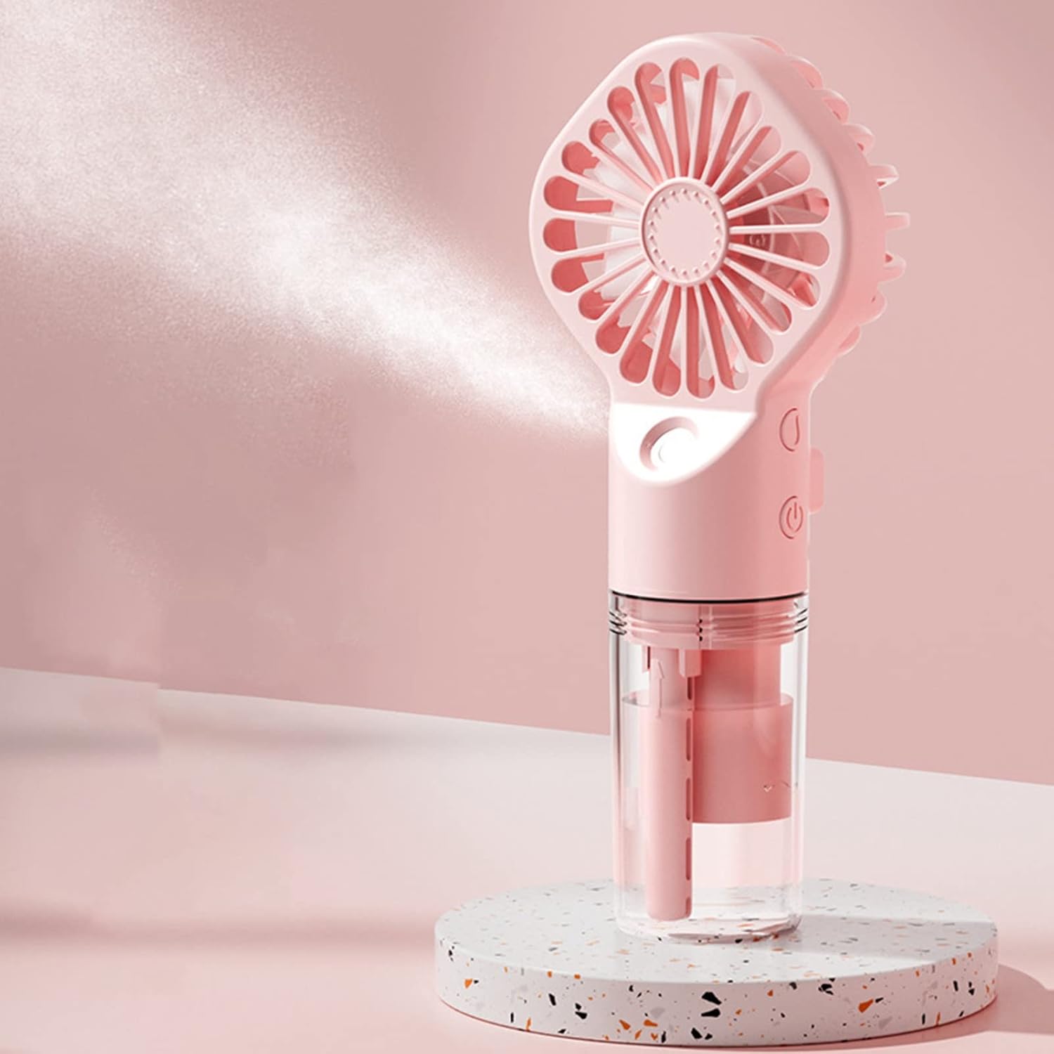 พัดลมสเปรย์พกพาแบบพกพา เครื่อง - Outdoor Power Fan บทวิจารณ์และราคา