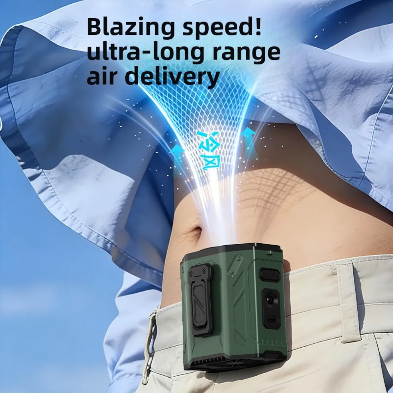 พัดลมคล้องคอแบบพกพาสำหรับงานกล - Outdoor Power Fan บทวิจารณ์และราคา