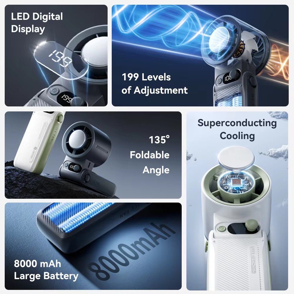 พัดลมมือถือแบบพกพา ลมแรง 199 ร - Outdoor Power Fan บทวิจารณ์และราคา