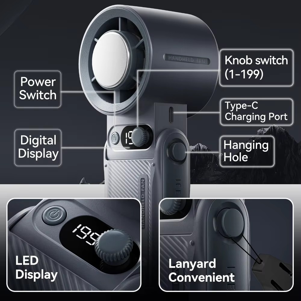พัดลมมือถือแบบพกพา ลมแรง 199 ร - Outdoor Power Fan บทวิจารณ์และราคา
