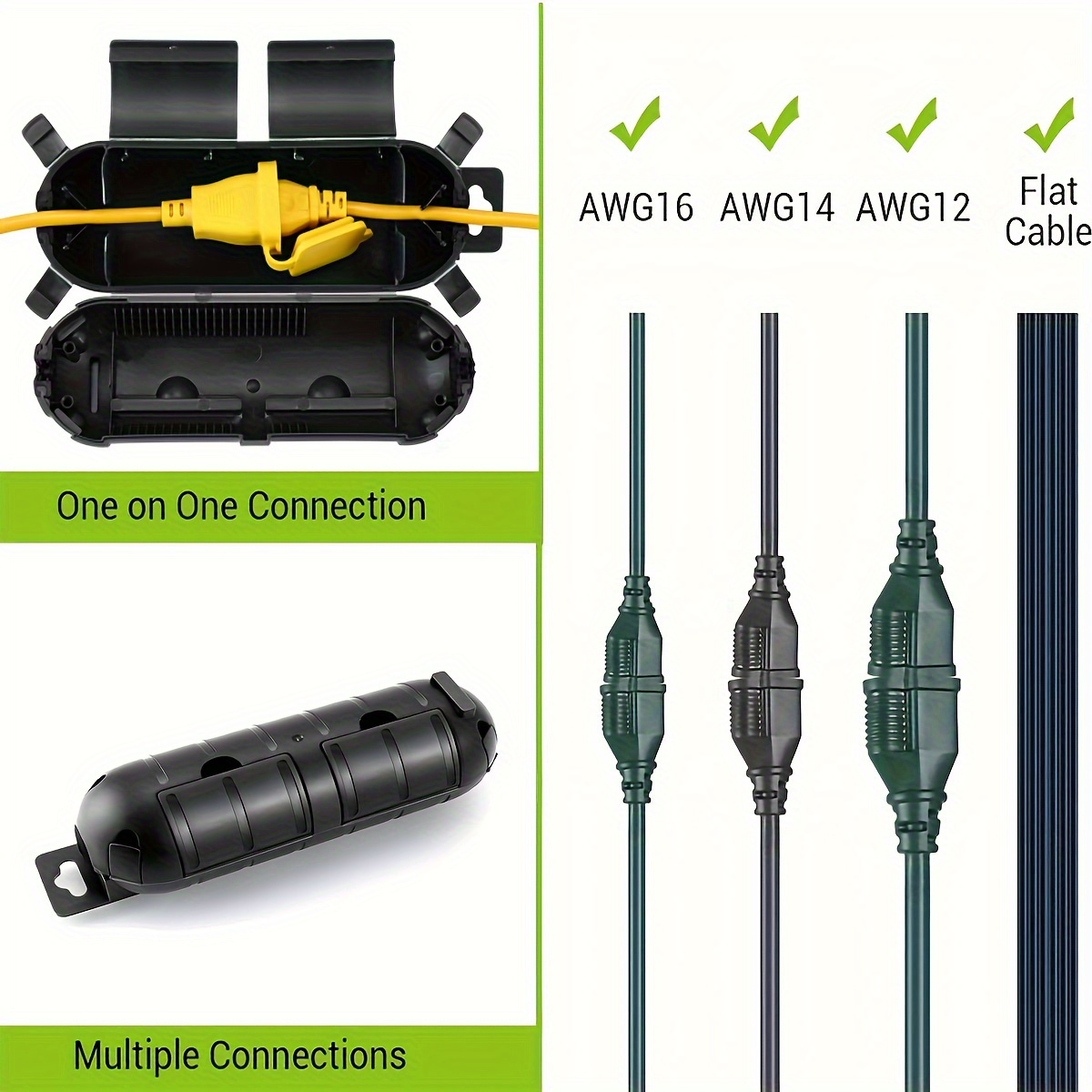 สายไฟต่อปลั๊กการเชื่อมต่อฝาครอ - Outdoor Power Extension Cord บทวิจารณ์และราคา