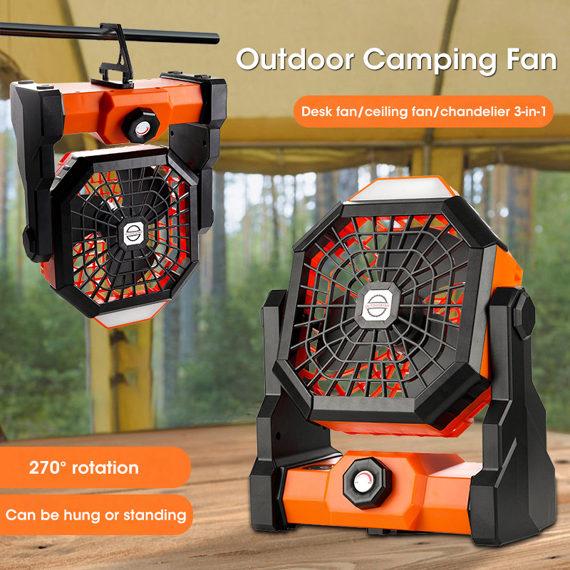 พัดลมตั้งแคมป์ขนาด 10000mAh พร - Outdoor Power Fan บทวิจารณ์และราคา