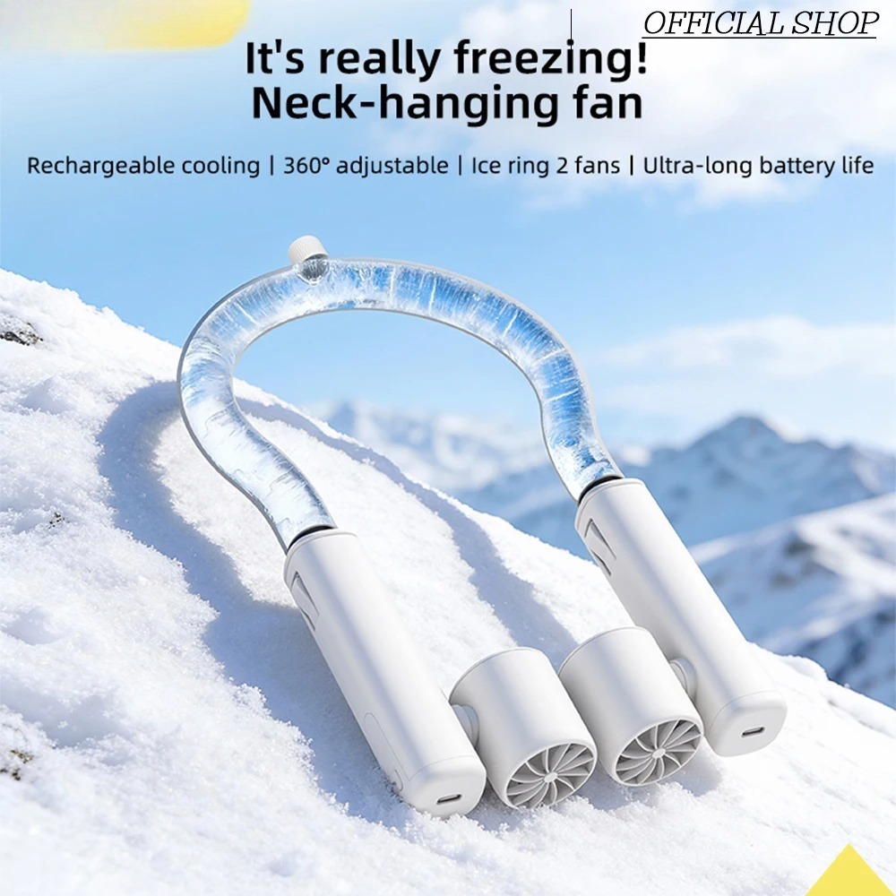 พัดลมคล้องคอแบบพกพา ความเร็วสู - Outdoor Power Fan บทวิจารณ์และราคา