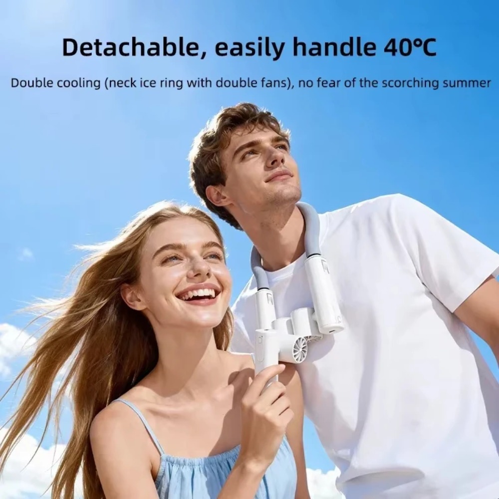 พัดลมคล้องคอแบบพกพา ความเร็วสู - Outdoor Power Fan บทวิจารณ์และราคา