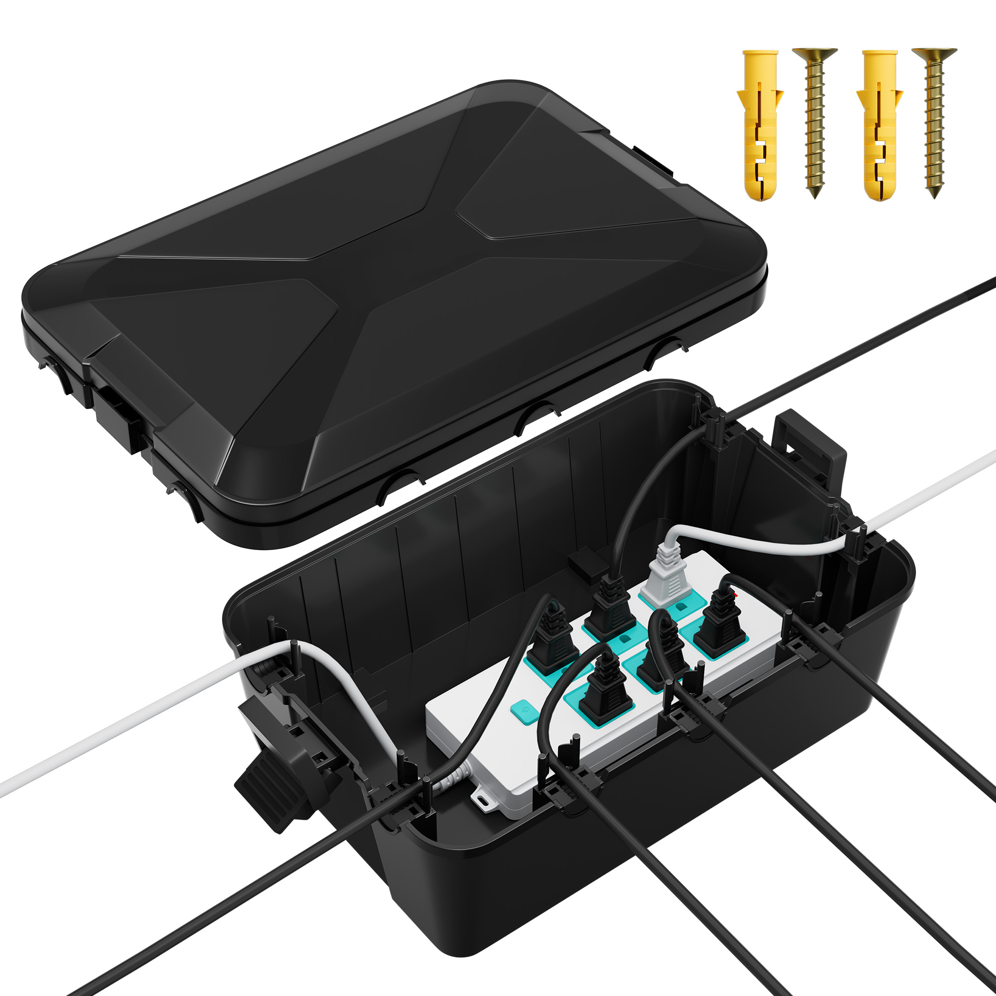 กล่องไฟฟ้ากลางแจ้ง 13x8x5 ฝาคร - Outdoor Power Extension Cord บทวิจารณ์และราคา
