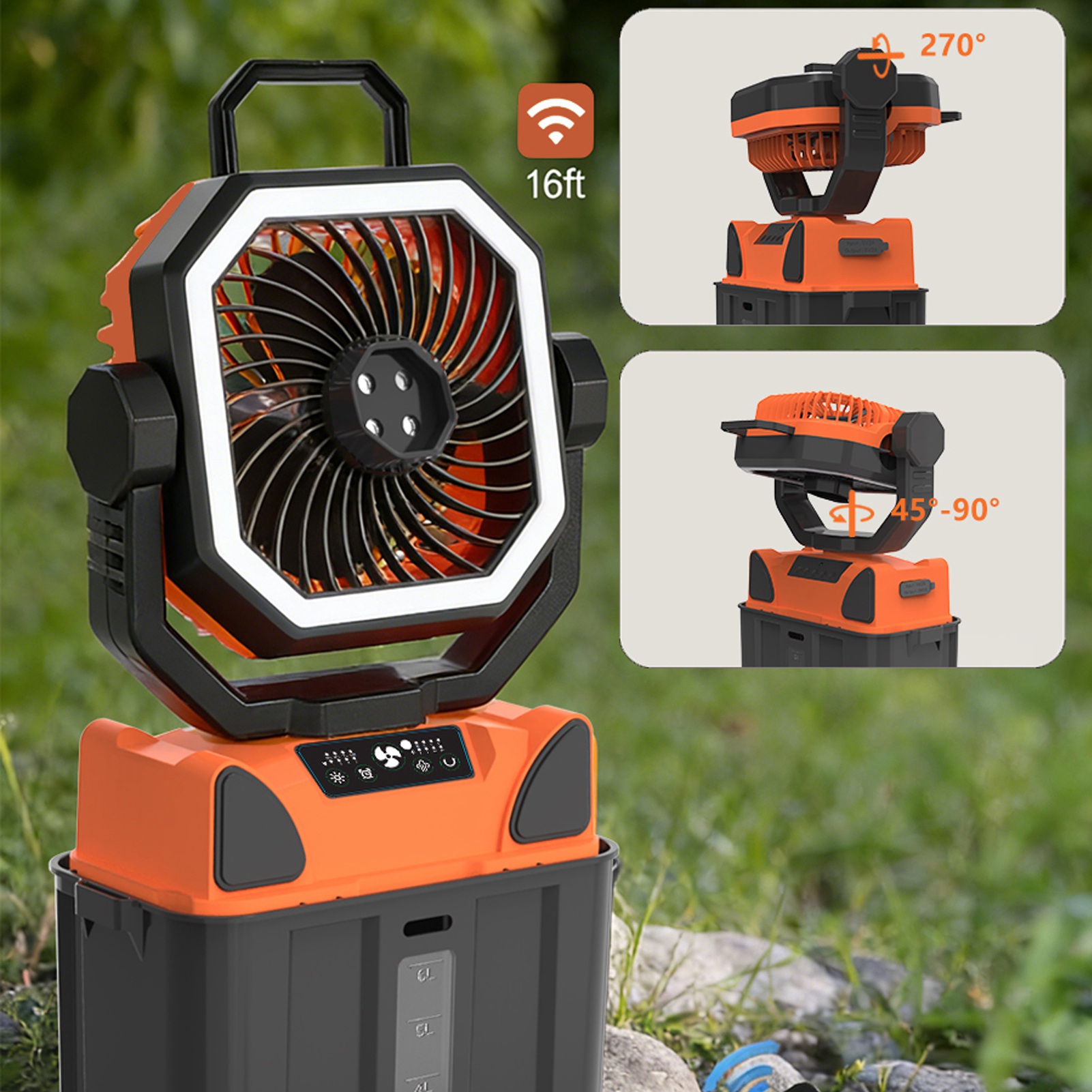 พัดลมแคมป์ปิ้งแบบชาร์จไฟได้พร้ - Outdoor Power Fan บทวิจารณ์และราคา