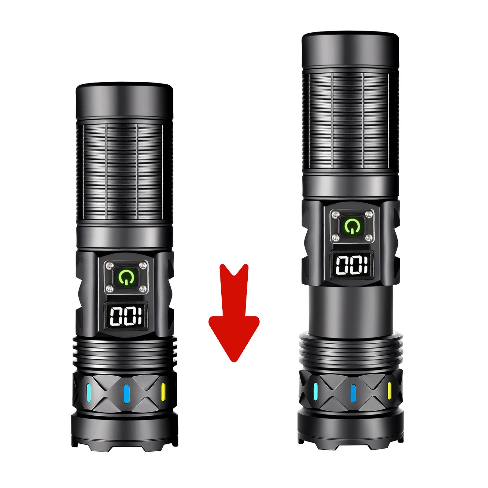 ไฟฉาย LED พลังงานสูงแบบยืดหดได - Outdoor Power For Camping บทวิจารณ์และราคา