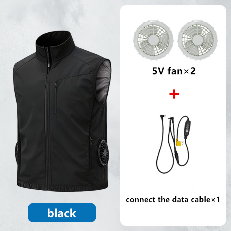 เสื้อกั๊กปรับอากาศอัจฉริยะสำหร - Outdoor Power Fan บทวิจารณ์และราคา